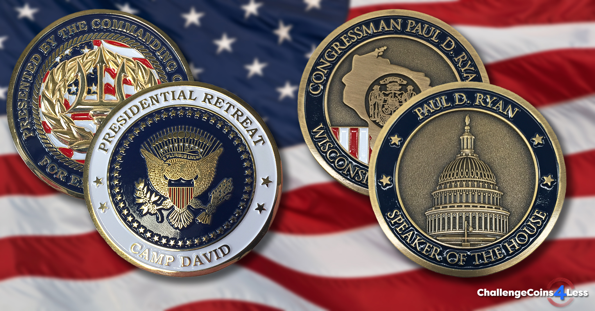US Secret Service Challenge Coin 2016 Cleveland RNC Republican Donald Trump 