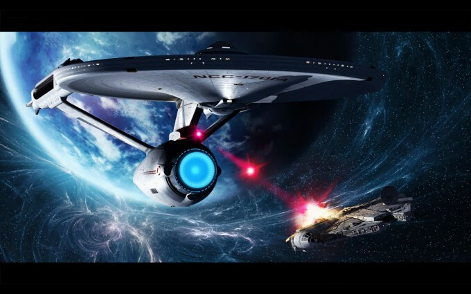 The Millennium Falcon vs…the U.S.S. Enterprise?