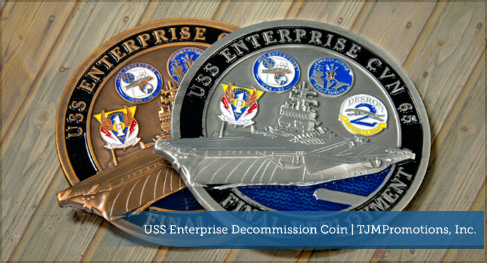 USS Enterprise Coins - Official Decommission