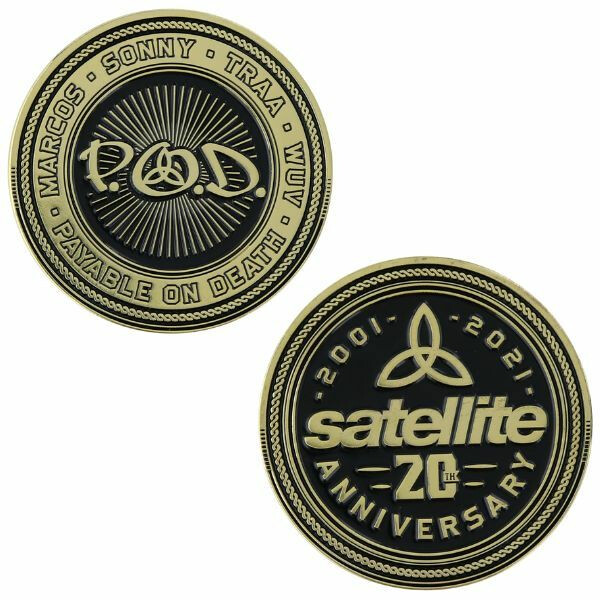 P.O.D. 'Satellite' 20th Anniversary Commemorative Coin