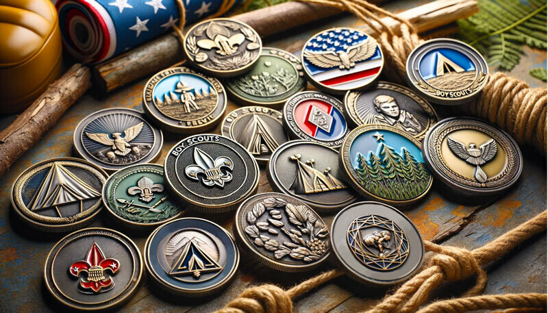 Crafting Legacies: Challenge Coins for Boy Scouts