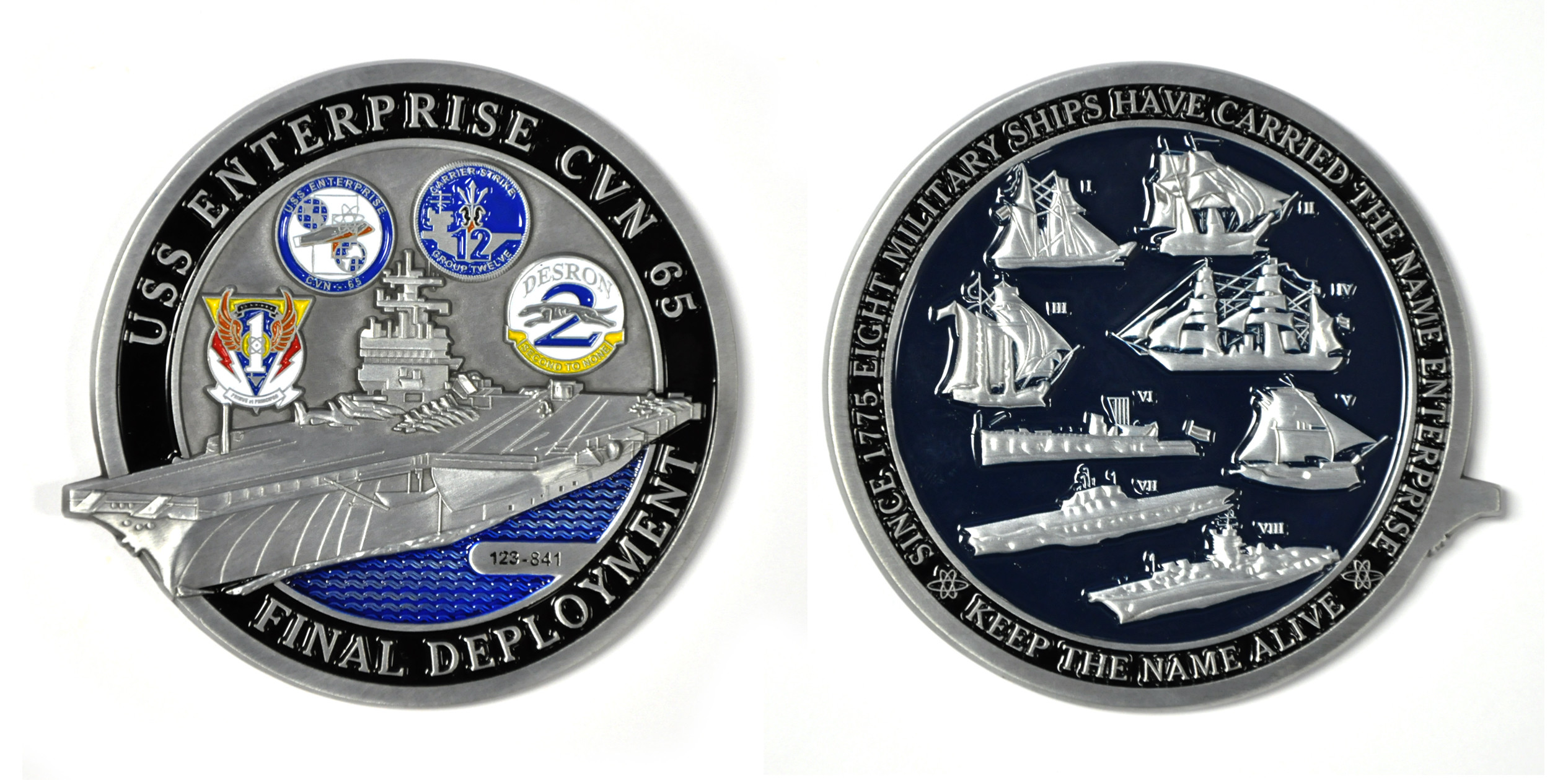 Custom Navy Coins for the “Big E”