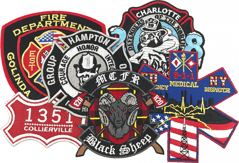 Fire Department Patch Design Reflects Station Pride! - WholesalePatches.com