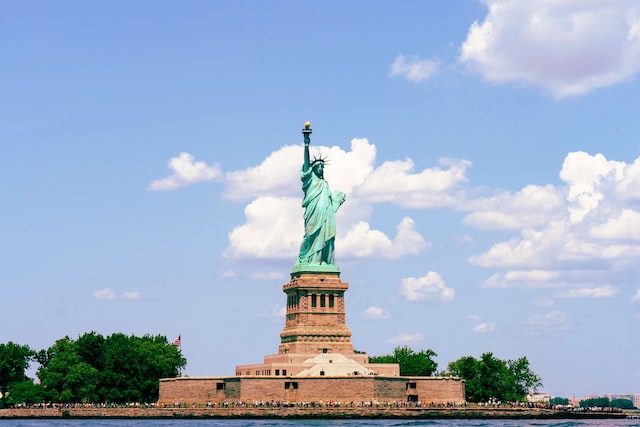 statue of liberty in New York Harbor