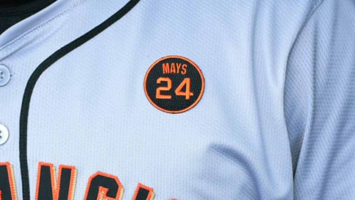 MLB Willie Mays Memorial Patch with #24