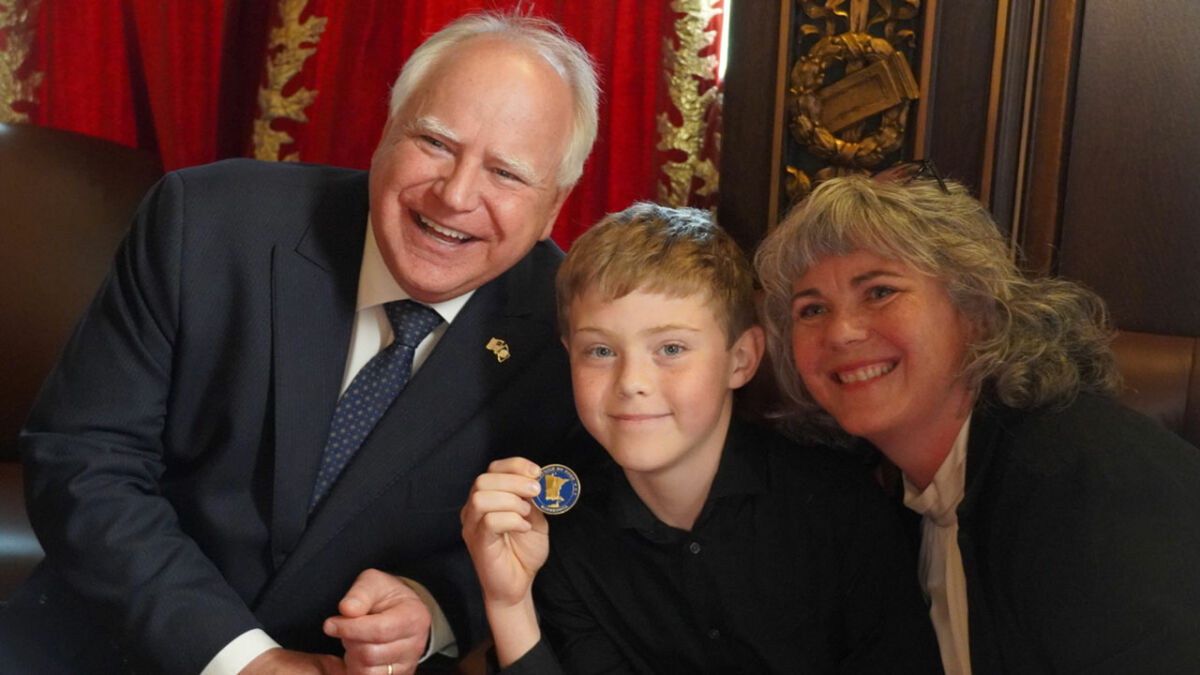 VP candidate Tim Walz (D-MN), at bill signing as Governor of Minnesota